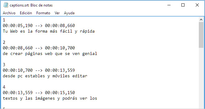 Convertir un archivo de subtítulos .srt en texto limpio