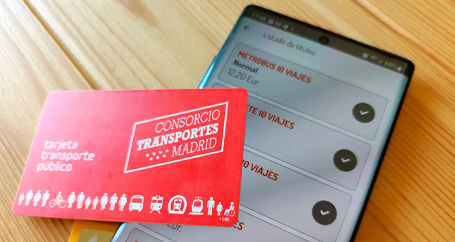 App para recargar tus tarjetas de transporte de  Madrid con tu móvil #DoctorHosting