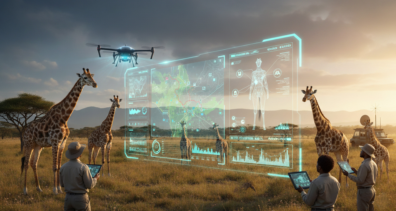 La Inteligencia Artificial que ayuda a salvar jirafas en Tanzania
